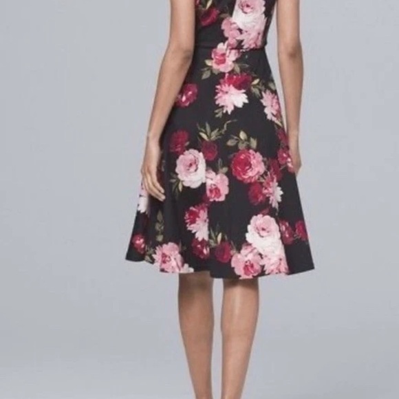 white house black market SL Scuba Floral Fonfir Dr Size 00 - Picture 2 of 4